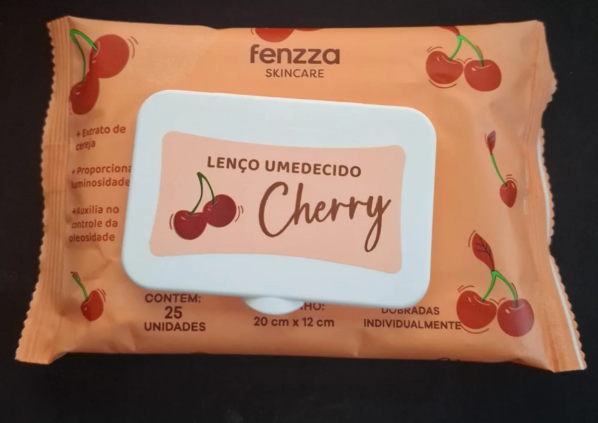 Lenço Umedecido Cereja Fenzza